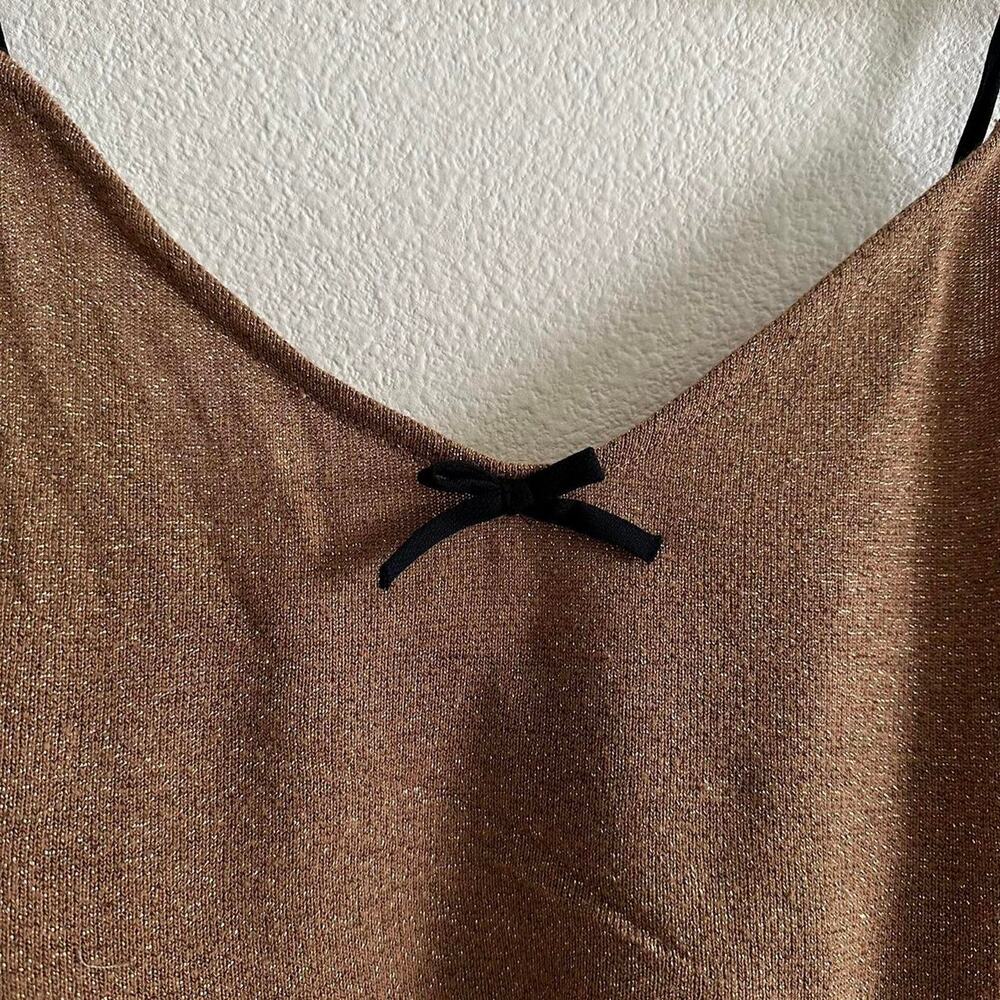 Handmade brown black gold camisole - Picture 6 of 8
